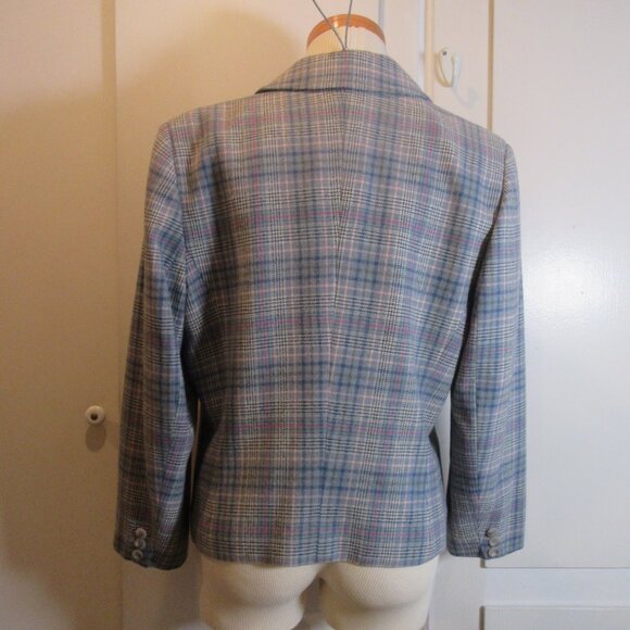 Vintage Pendleton Wool Plaid Short Blazer Size 14 - Picture 3 of 7